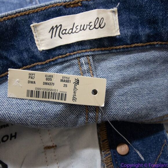 NEW Madewell 10" High-Rise Skinny Jeans in Dewitt Wash: Button-Front TENCEL, 25 - Picture 8 of 15